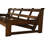 Structure de futon double de 76 po de large, matelas non inclus