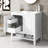 Yerger 30'' Single Bathroom Vanity with Solid + Manufactured Wood Top-433968337