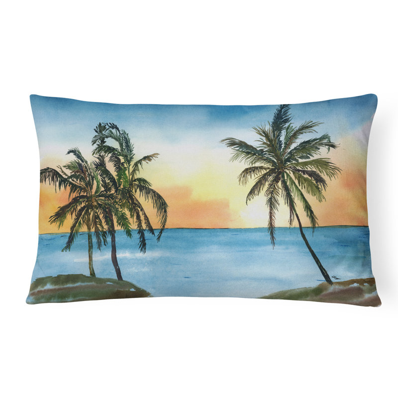 Palm Tree Indoor/Outdoor Throw Pillow