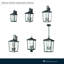 Applique murale d'extérieur haute 24 po 3 lumières Messerly-13506341