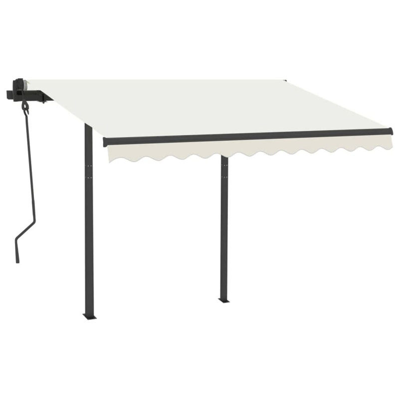 Auvent en métal blanc VidaXL, H 96,5 po x l 236,2 po, Anthracite; noir