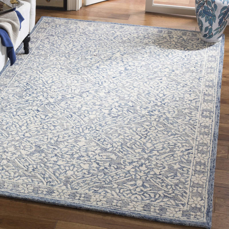 Tapis oriental en laine touffeté à la main Rooney, Rectangle 2 pi 6 po x 4 pi
