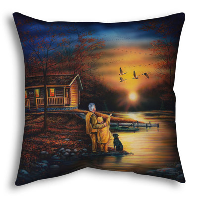 Throw Pillow, Evening Reflections by Robert Andrea