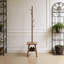 Banc de hall d'entrée en bois massif avec portemanteau et coussin à rebond élevé pour un rangement intelligent et une commodité quotidienne.