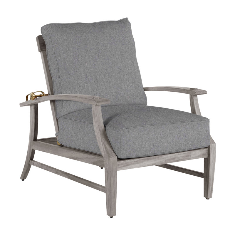 Fauteuil inclinable extérieur Croquet, Welt, Teck huître, Verona brume