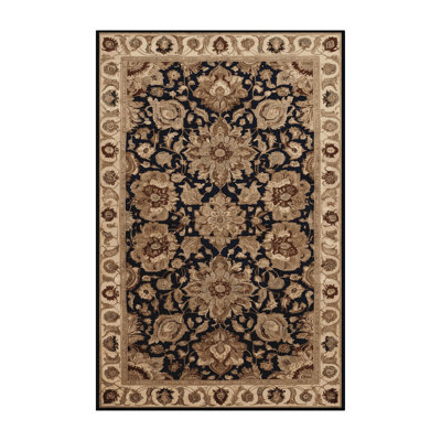 Machine Washable Persian Brown Area Rug