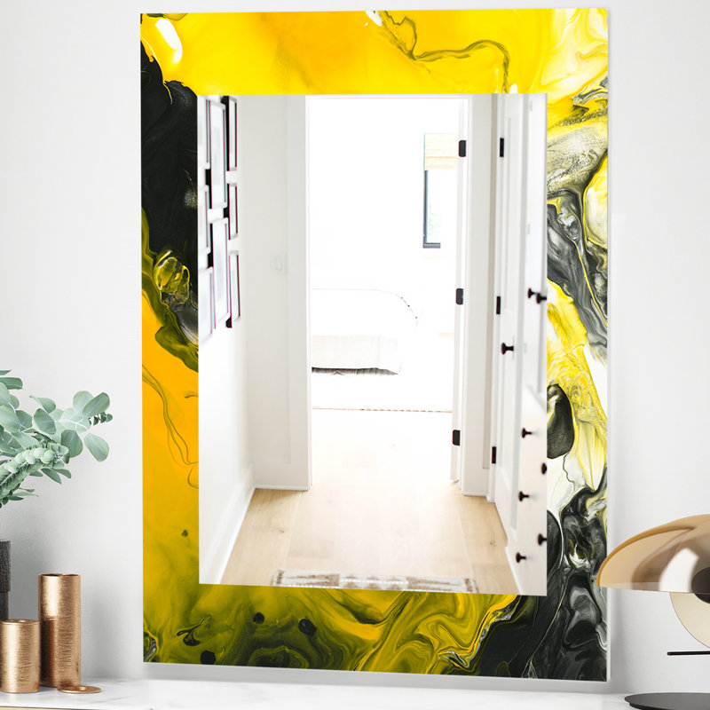 Miroir mural en marbre 5 traditionnels, H 39,4 po x l 29,5 po