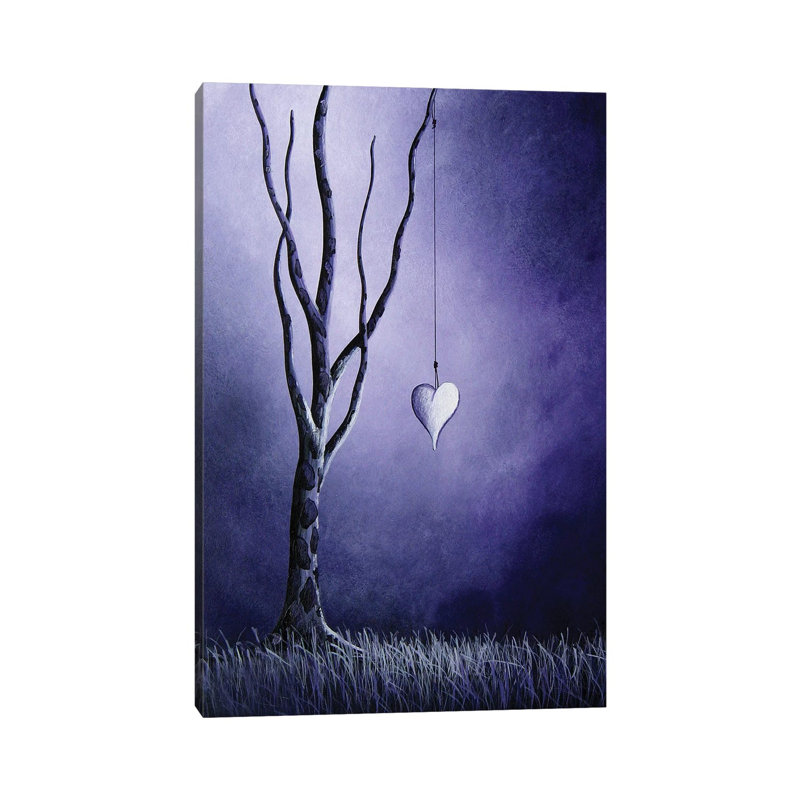 «Purple Love», impression sur toile tendue, H 26 po x l 18 po x 1,5 po