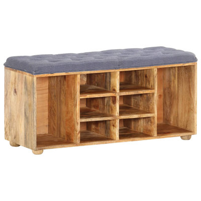 Hall Bench 39.4" x 13.8" x 18.5" Solid Mango Wood