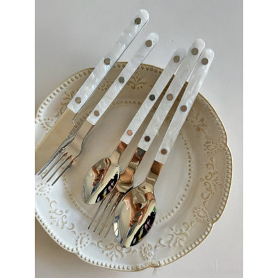 S10 Modern Nebula Cutlery Bistrot Style Rivet Flatware Set