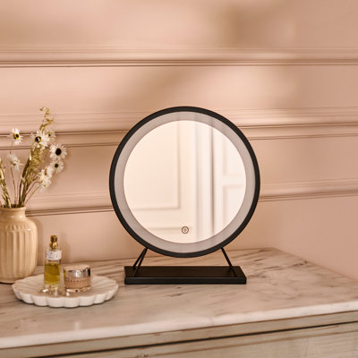 Aluminium Round Floor Mirror