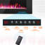 Recessed&Wall Mounted Electric Fireplace,750W/1500W,Remote Control With Timer, Adjustable Flame-1618736731