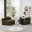 Canapé courbé modulaire en chenille avec coussins pour une utilisation multi-espace-1034760615