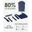 Chaise Adirondack toutes saisons en poly / résine (ensemble de 4)-819766608