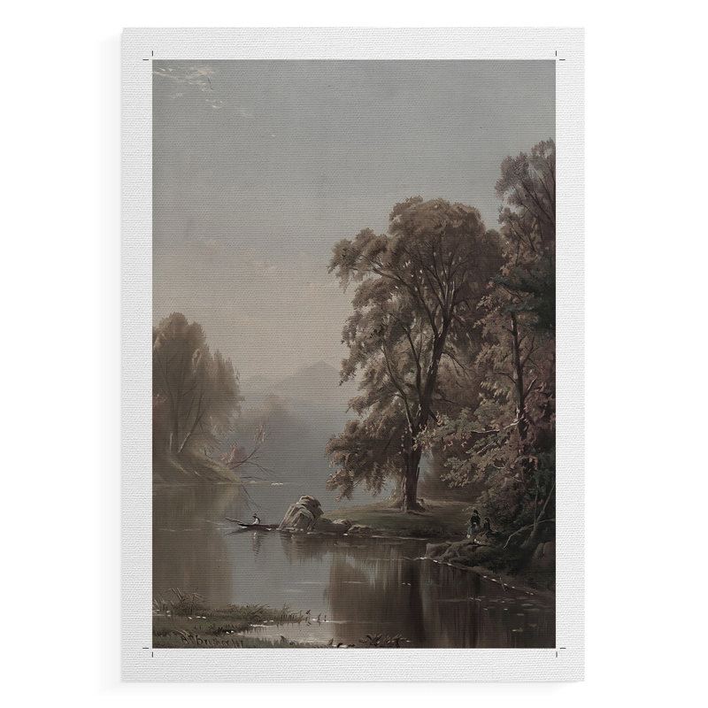 Paysage rétro XXXVI - impression sur toile seulement - non encadrée, H 18 po x l 12 po