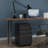 3 Drawer Metal Mobile File Cabinet with Lock for Home Office Fully Assembled-2116616419