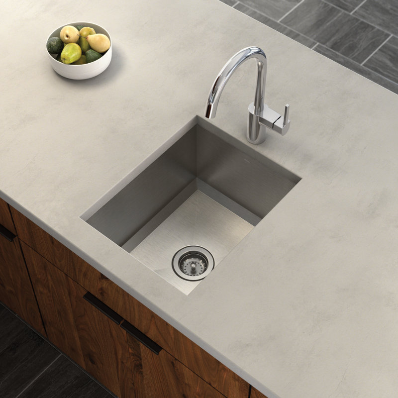 Prep 1600 Series 16-Inch Stainless Steel Undermount Single Bowl Sink