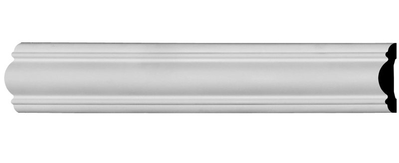 Kepler White Polyurethane Decorative Chair Rail Moulding
