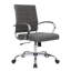 Fauteuil de bureau à dossier moyen en faux cuir Mulkey-1401446318