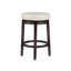 Tabouret rembourré pivotant avec structure en bois massif Baylis-19293859-44944665