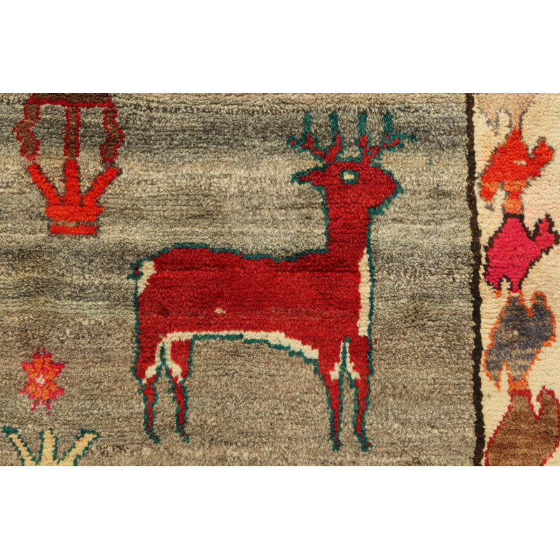 One-of-a-Kind 2'9" x 5'4" Hand Knotted Area Rug