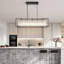Fircrest 5-Light Island Rectangle Crystal Chandelier