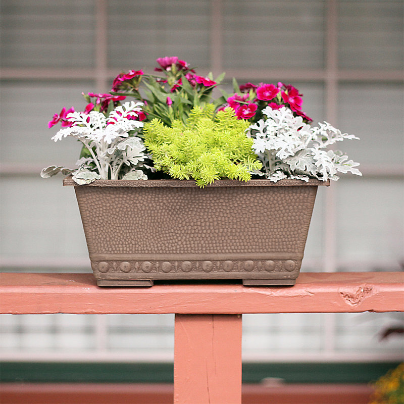Mynatt Railing Planter, Taupe