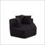 Méridienne modulaire hexagonale avec tissu chenille et 3 coussins-131272218