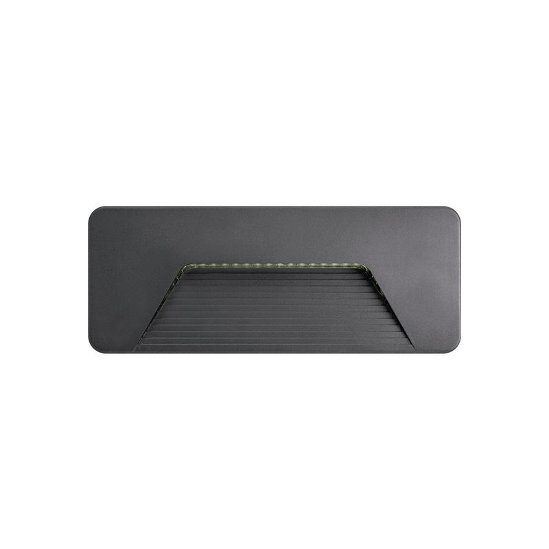 Integrated LED Outdoor Flush Mount, Dark grey