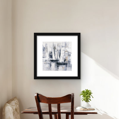 Voiliers de style industriel - décor de bateau encadré