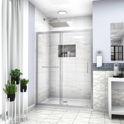 Paroi de douche coulissante simple H 48 po x H 72 po