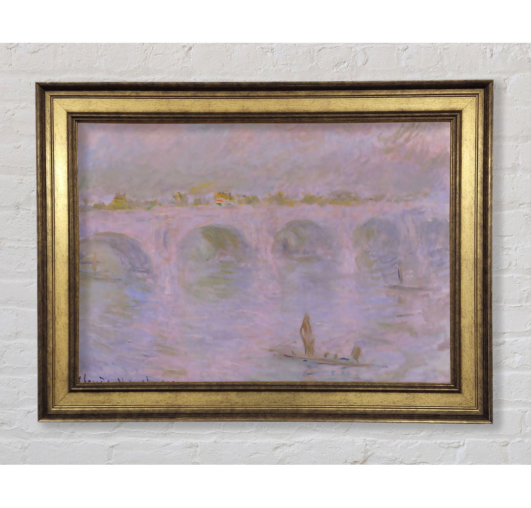 Monet Waterloo Bridge in London - Einzelner Bilderrahmen Kunstdrucke