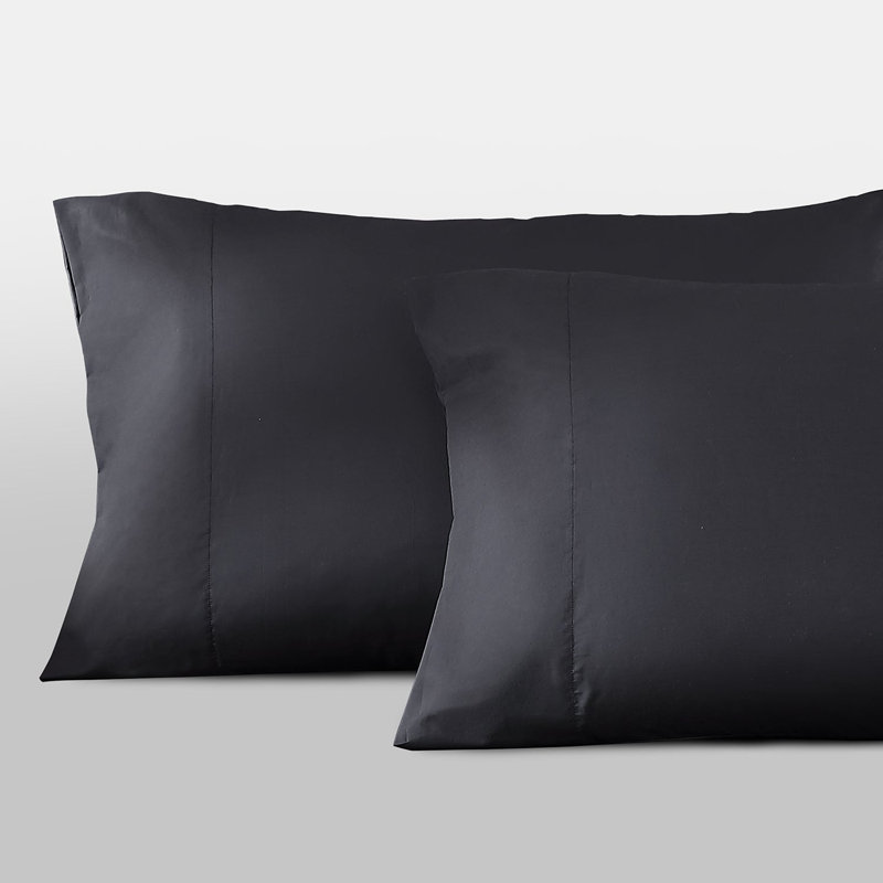 Hotel Percale Pillow Case, Standard, Carbon