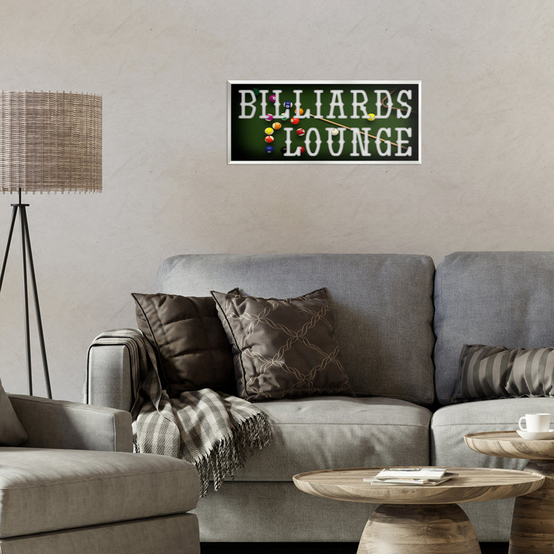 Plaque murale Billiards Lounge, par Marcus Prime