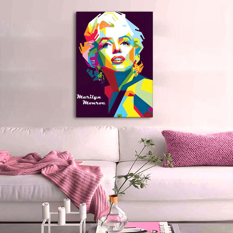 Portrait de Marilyn Monroe - impression sur toile tendue