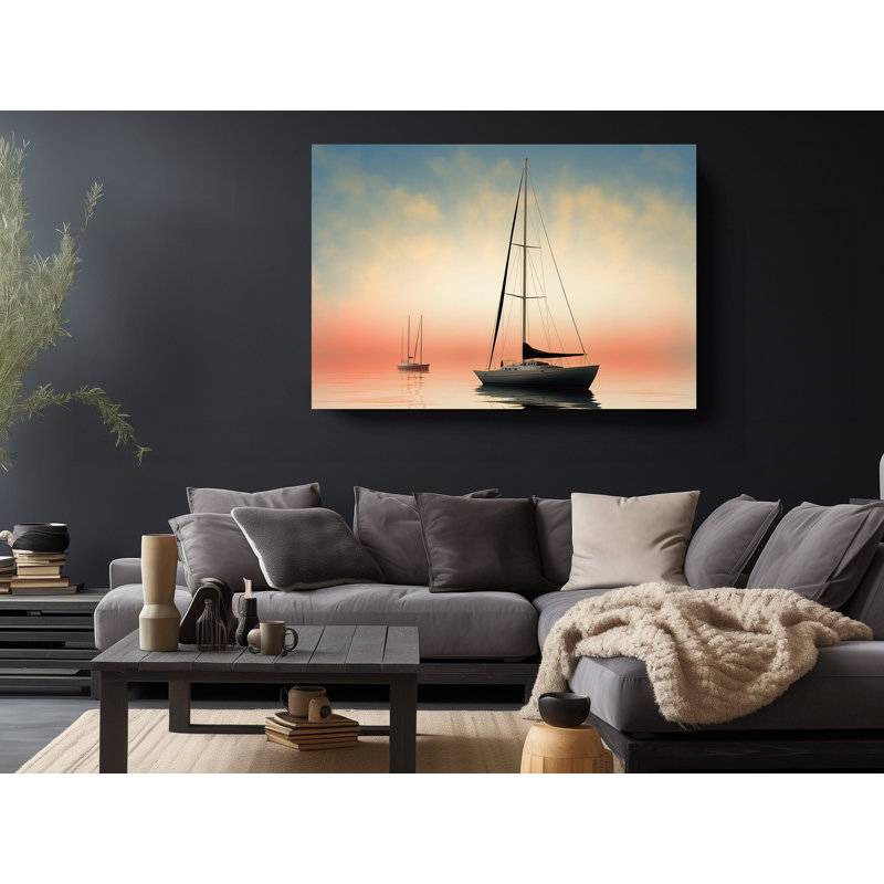 Reproduction de peinture, "Deux oiseaux amoureux" noir et blanc, peintures murales, art mural, H 40 po x l 60 po
