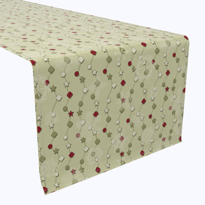 Emia  Table Runner, 100% Cotton, Holiday Winter Pattern