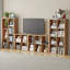 Étagère de rangement en bois à 6 cubes avec rangement ouvert pour le salon, la chambre à coucher et le bureau chêne naturel-620950264