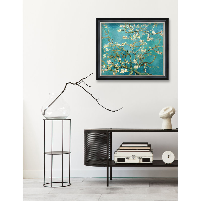 Vincent Van Gogh «Almond Blossoms» sur, Cadre photo noir, H 20 po x l 24 po