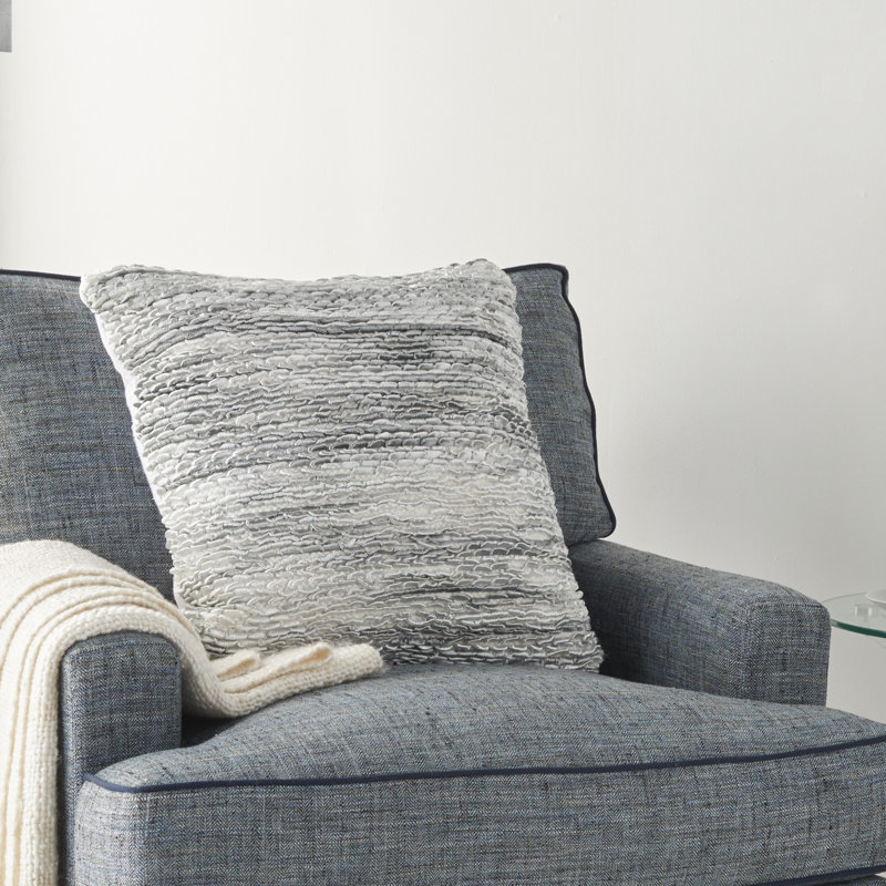  Square Pillow Cover & Insert, Grey, 20" x 20"