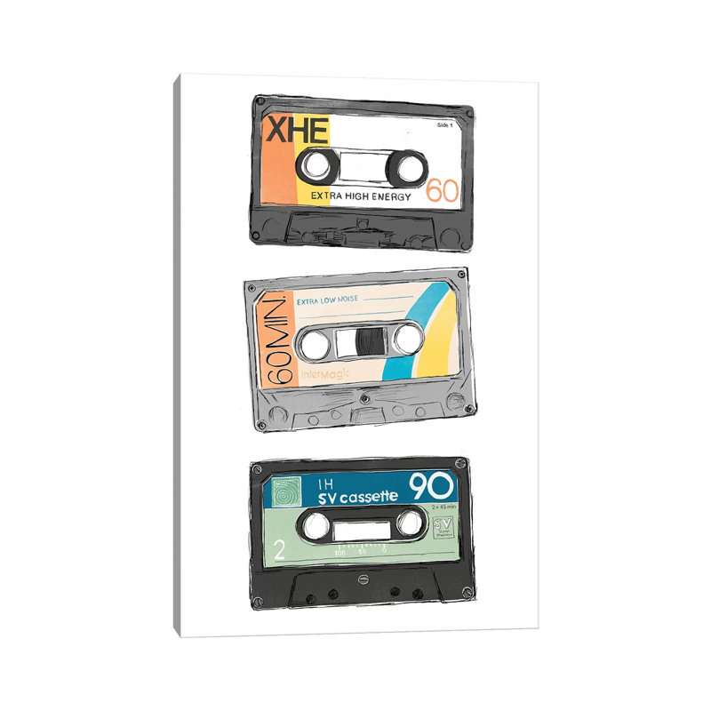 Mix Tape VIII by June Erica Vess - Wrapped Canvas Gallery-Wrapped Canvas Giclée, 20.32 cm H x 30.48 cm W
