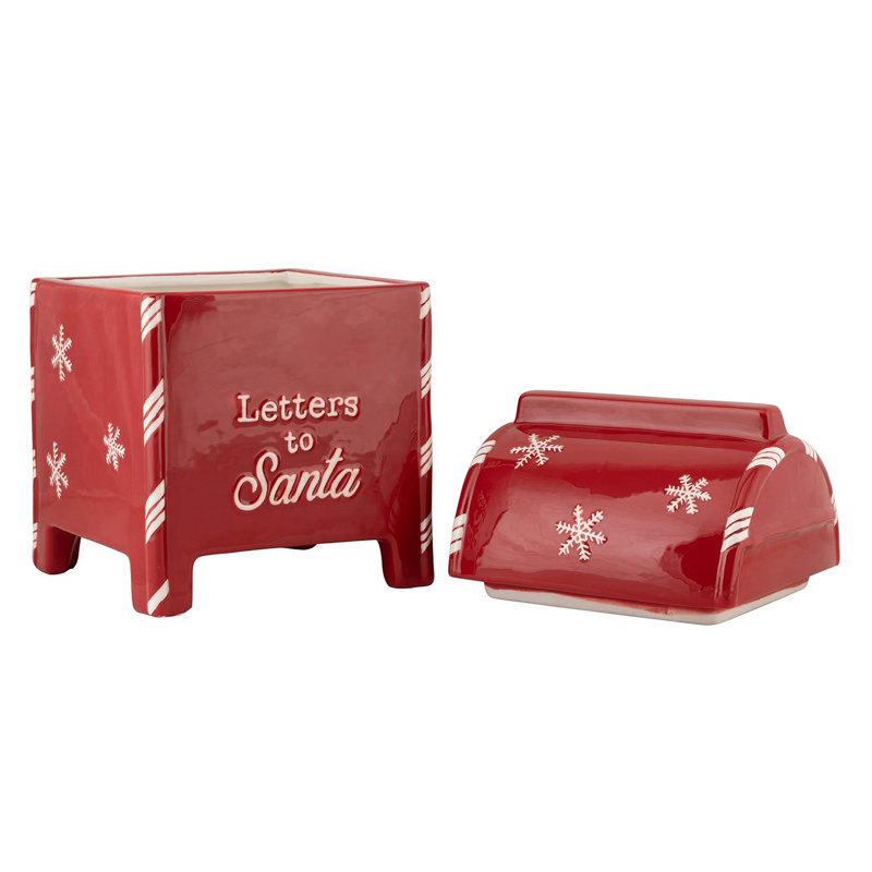 10 lettres Strawberry Street au pot à biscuits Santa