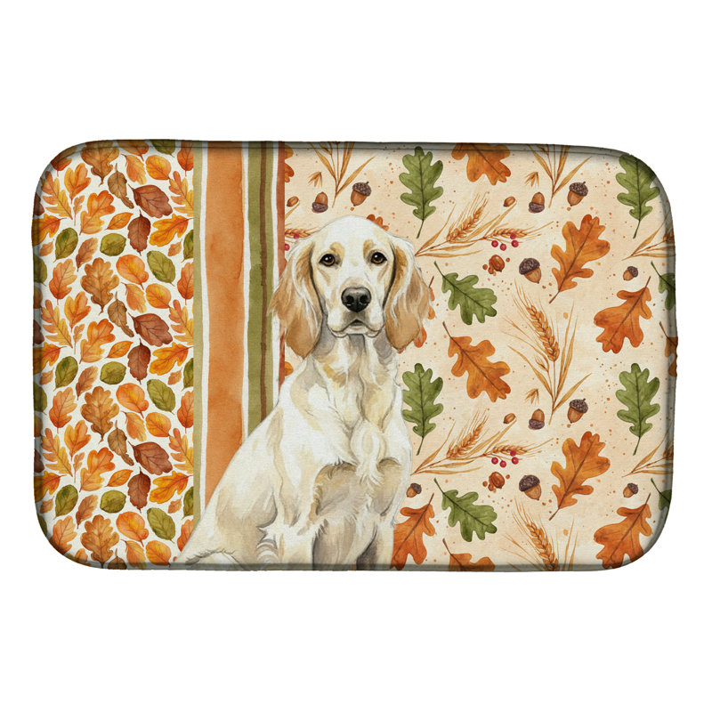Tapis de séchage d'automne Lemon Belton English Setter Heirloom