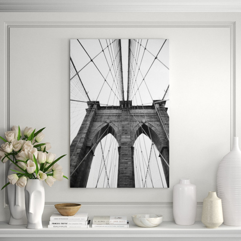 The Bridge Crossing Print by Guseul Park, Glass Coat, 45" H x 30" W x 1.5" D
