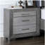 Table de chevet grise 1pc