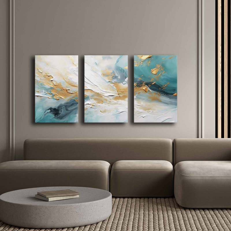 Peinture décorative sur toile (3 pièces)