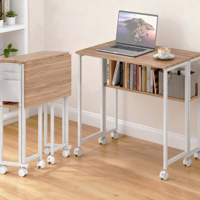 Foldable Desk With Storage Bag,Folding Computer Desk,For Small Spaces, Home Office