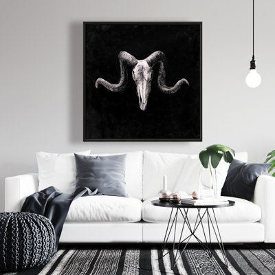 «Skeleton Skulls», art grunge sur toile noire