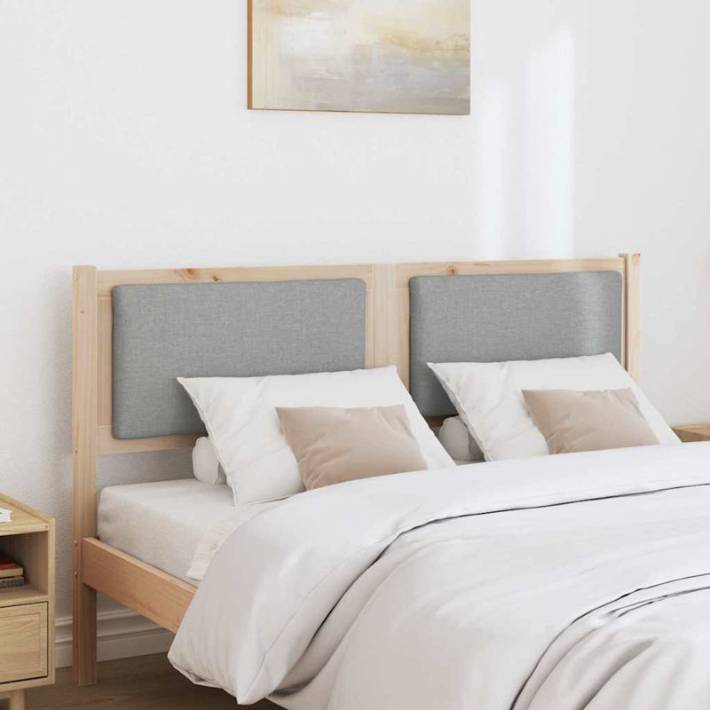Solid Wood Headboard, Brown, Queen, Grey