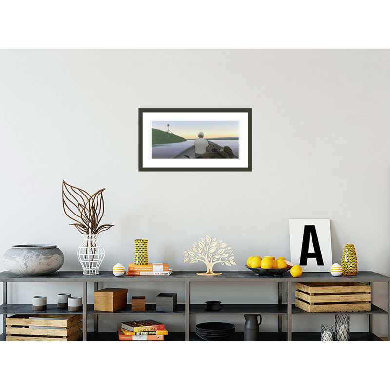 «On a River» par Alex Colville - Impression Giclée sur cadre, H 16,45 po x l 29,5 po